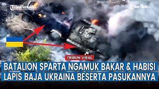 FULL Batalion Sparta Rusia Bakar Kendaraan Militer dan Benteng Ukraina dengan Drone