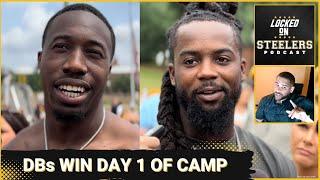 Steelers Training Camp Donte JacksonDeShon Elliott Sharp on Day 1  George Pickens vs Zach Azzanni