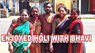 Enjoying holi with bhavi  Happy holi  RNC GAMING