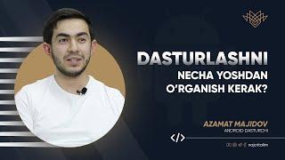 Dasturlashni necha yoshdan oʻrganish kerak?