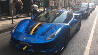 il presidente dellinter Steven Zhang nella sua ferrari 488 pista a milano