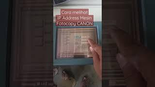 Cara Cek IP Address Canon IR Series