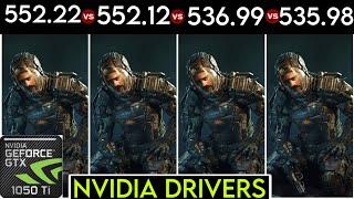 Nvidia Drivers V 552.22 vs V 551.12 vs V 536.99 vs V 535.98 - GTX 1050 Ti