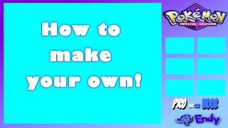 How to make Your OWN Pokemon Lets Play Layout + Template Download