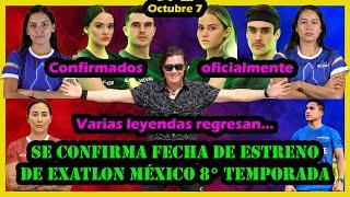 SE CONFIRMA FECHA DE ESTRENO DE EXATLON MEXICO 8° TEMPORADA EXATLON MEXICO 2024 