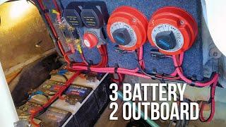 3 Battery Wiring a 2 Outboard Engine Boat