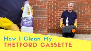 How I Clean My Thetford Cassette Toilet  Help Hints And Tips