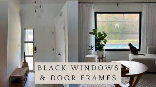 Painting our windows & door frames black
