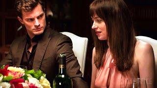 Not under the table Christian...  Fifty Shades of Grey  CLIP