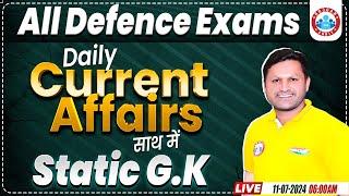 Daily Current Affairs 11 July 2024 Current Affair Static GK Class Current Affairs by Sonveer Sir