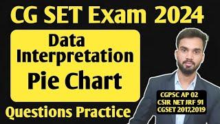 Pie Chart I Data Interpretation I Question Practice I CG SET Exam Paper I 2024