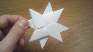 How To Make a Paper Double Ninja Star - Origami