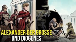 Die AUSSERGEWÖHNLICHE Begegnung zwischen Alexander dem Großen und Diogenes dem Zyniker