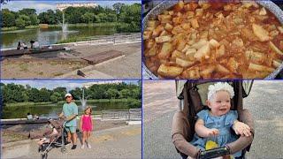 Прогулка по летнему озеру и весёлое утромногодетная семья из Германии в РоссиюКалининград