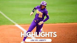 LSU Softball Beats Liberty 9-4 in Game 2 of Series  Highlights