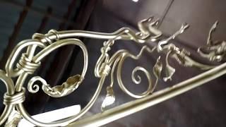 Кованое ограждение винтовой лестницы   Forged protection of winding stairs