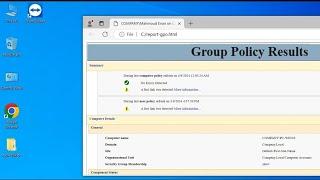 How To Check Applied Group Policy on the Client Computers Report list Windows 10