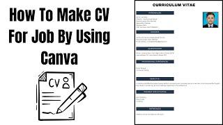 How To Make CV For Job By Using Canva Step By Step