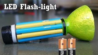 How to Make a LED Flashlight using Bottle and Sketch pen at Home