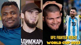 UFC FIGHTERS REACTS TO WORLD CUP 2022 WINNERS ARGENTINA #MESSI