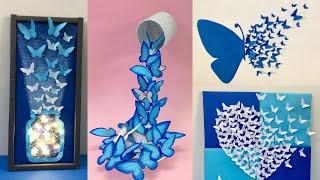 8 Easy and Awesome Room Decor Ideas with Paper Butterfly  How to make paper Butterfly