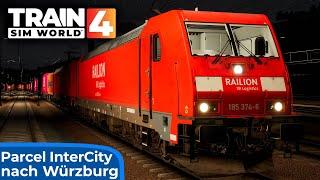 Parcel InterCity nach Würzburg  TRAIN SIM WORLD 4  Zwangsbremsung – Nachtfahrt im Güterzug  TSW 4