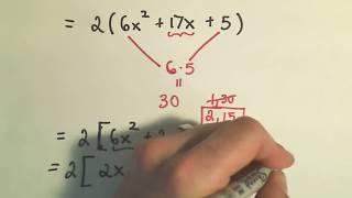 Factoring Trinomials Factor by Grouping - ex 1