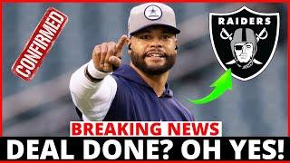  FINALLY FANS JUST CONFIRMED DAK PRESCOTT IN LAS VEGAS RAIDERS NEWS