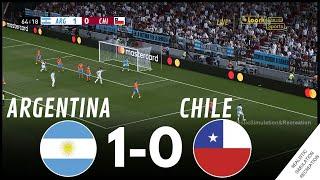  Argentina 1-0 Chile COPA AMERICA 2024  Highligths  Simulación y recreación de videojuego