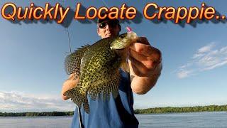 How To Quickly Locate Crappie  - Using Side Imaging