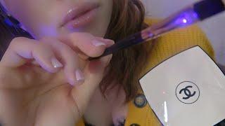 ASMR Relaxing Makeup Roleplay Soft Spoken Skincare Face Pampering Layered Sounds