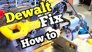 How to quickly fix a Dewalt Miter saw that wont lock into the preset angles.