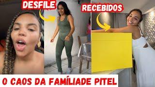 PITEL PRESENTEIA SUA FAMÍLIA COM ROUPAS E ELES FAZEM UM DESFILE DE MODA