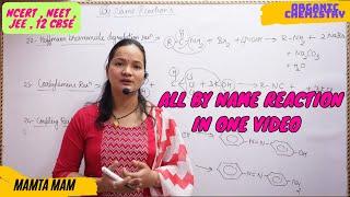 All By Name Reaction In One Video  Chemistry 12  CBSE  Neet  Jee