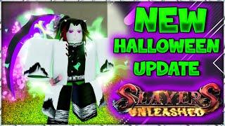 UPD 1.21 Slayers Unleashed HALLOWEEN Update 2023 Roblox Demon Slayer + NEW CODES