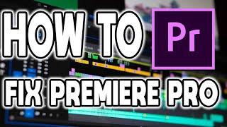 How To Fix Premiere Pro Running SlowCrashingNot Responding. 2022