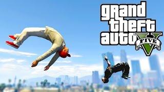 Grand Theft Auto V GTA 5 - Parkour Fails # 8 Best Parkour Stunts Crank That  Highest Jumps