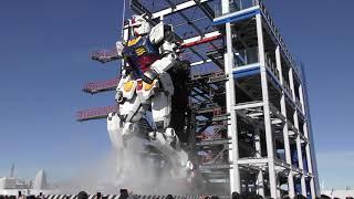 4K GUNDAM Robot in Japan GUNDAM FACTORY YOKOHAMA Gundam moves in Yokohama