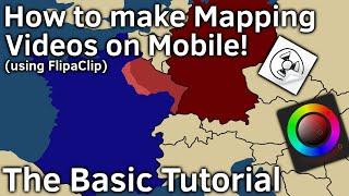 The Basic Tutorial How to make mapping videos on mobile using Flipaclip NEW