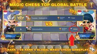 RANK 1 VRS RANK 7 GLOBAL - BATTLE OF STRATEGY - BEST MAGIC CHESS SYNERGY - Mobile Legends Bang Bang