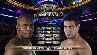 Anderson Silva vs Thales Leites Full Fight Full HD