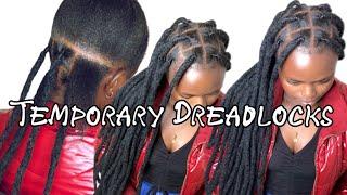 The Easiest Hairstyle For Natural Hair  Temporary Dreadlocks Instant 1hr