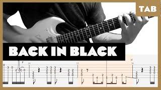 ACDC - Back in Black - Guitar Tab  Lesson  Cover  Tutorial