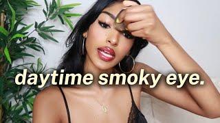 EASY DAYTIME SMOKEY EYE  best makeup for dark eyes brown girl friendly