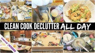 Super Productive Sunday Setup Cleaning routine Decluttering Cook with me