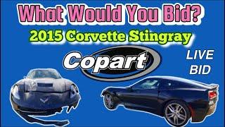 Watch this live bid on the Copart app for this 2015 Chevrolet Corvette