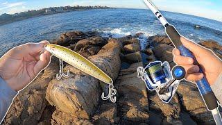 Striped Bass Fishing from the Rocks Rockport Massachusetts