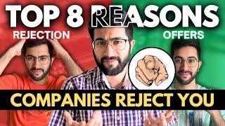 Top 8 Reasons Why Companies Reject You  Vamsi Bhavani