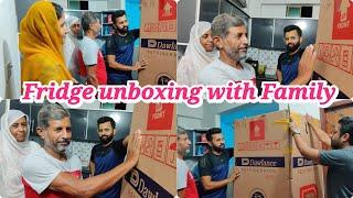 Fridge unboxing with Family  Alishba Amir daily vlog