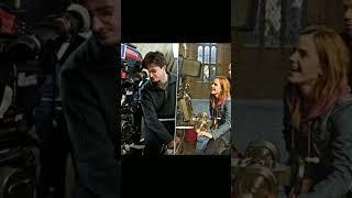 Behind the scenes #harrypotter cast ️#hermionegranger #dracomalfoy #ronweasley #ginnyweasley